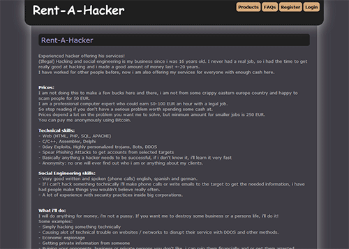 Hacking darknet
